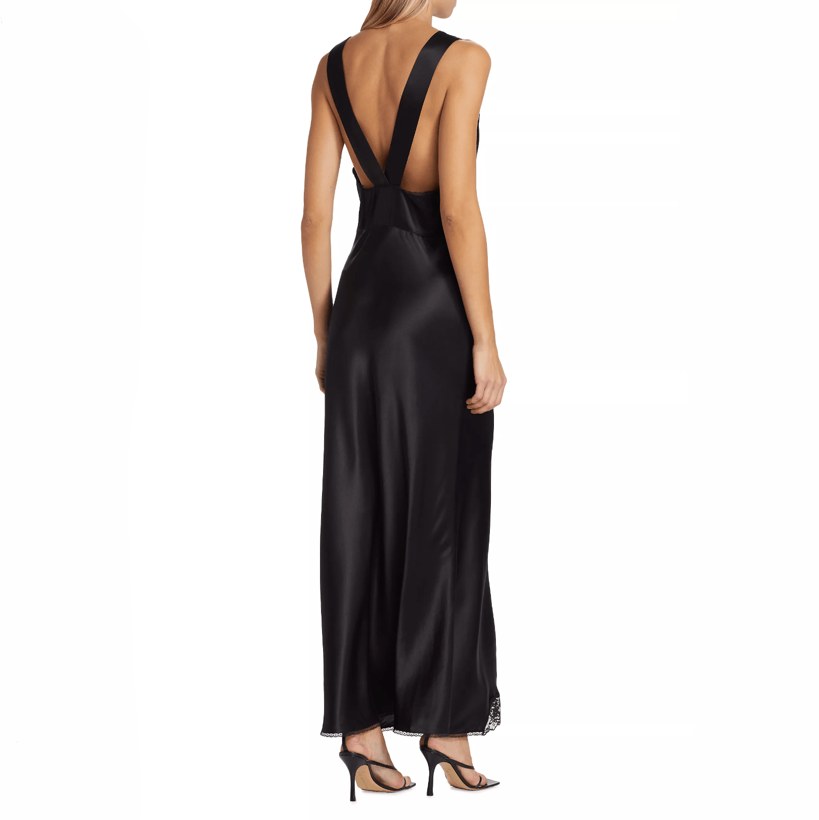 Atara Lace Cut Out Maxi Dress - Black / S - Be My Shine