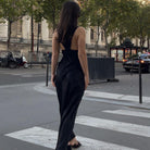 Atara Lace Cut Out Maxi Dress - Black / S - Be My Shine