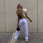 Aya Vintage Ribbed Turtleneck Knitted Vest - S / Apricot - Be My Shine