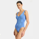 Betina Floral One Piece Swimsuit - Blue / S - Be My Shine