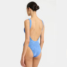 Betina Floral One Piece Swimsuit - Blue / S - Be My Shine