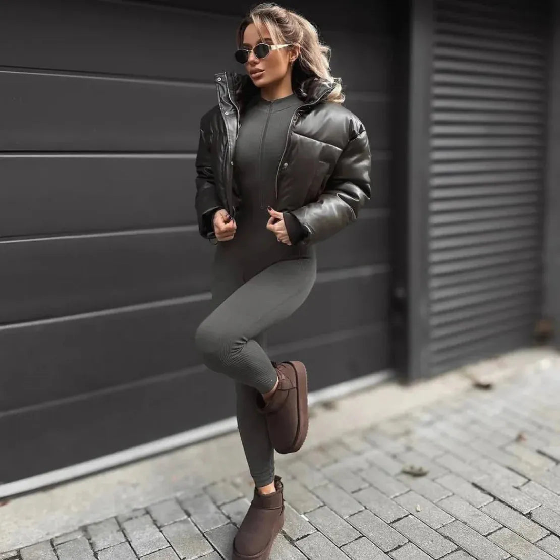 Cecily Long Sleeved Jumpsuit - Gray / S - Be My Shine