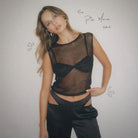 Coral Sheer Top - Black / S - Be My Shine