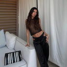 Coral Sheer Top - Silver / S - Be My Shine