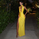 Damira Halter Backless Maxi Dress Be My Shine