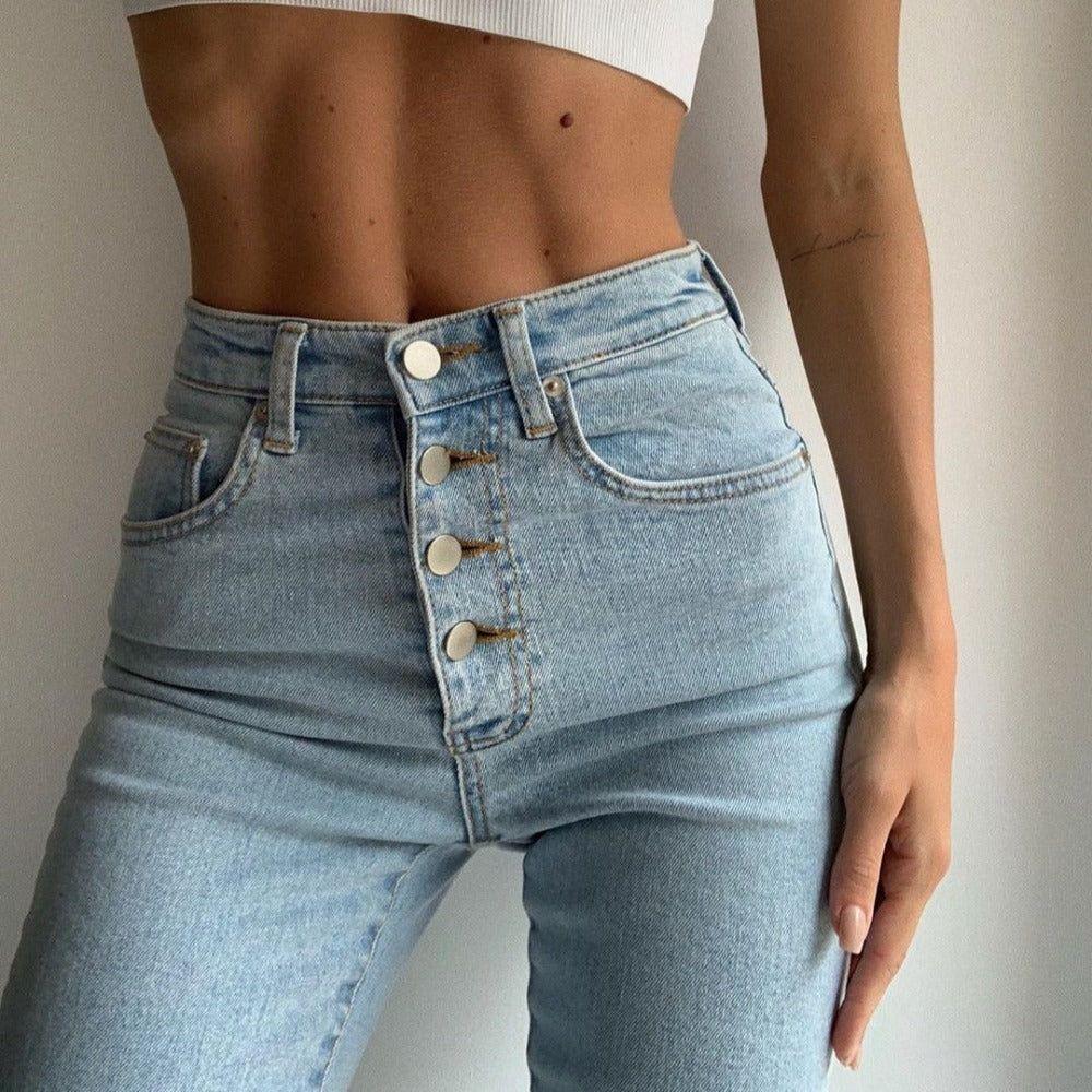 Drusilla Casual High Waist Jeans - Light Blue / XS - Be My Shine