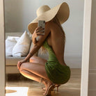 Estrella Backless Halter Neck Mini Dress - Green / XS - Be My Shine