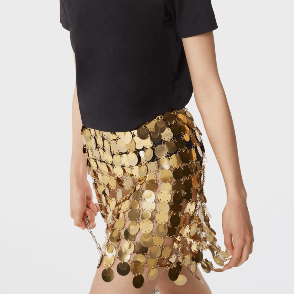 Galena Sequin Embellished Mini Skirt - Black / XS - Be My Shine