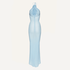 Harlow Blue Mesh Maxi Dress - Sky Blue / XS - Be My Shine