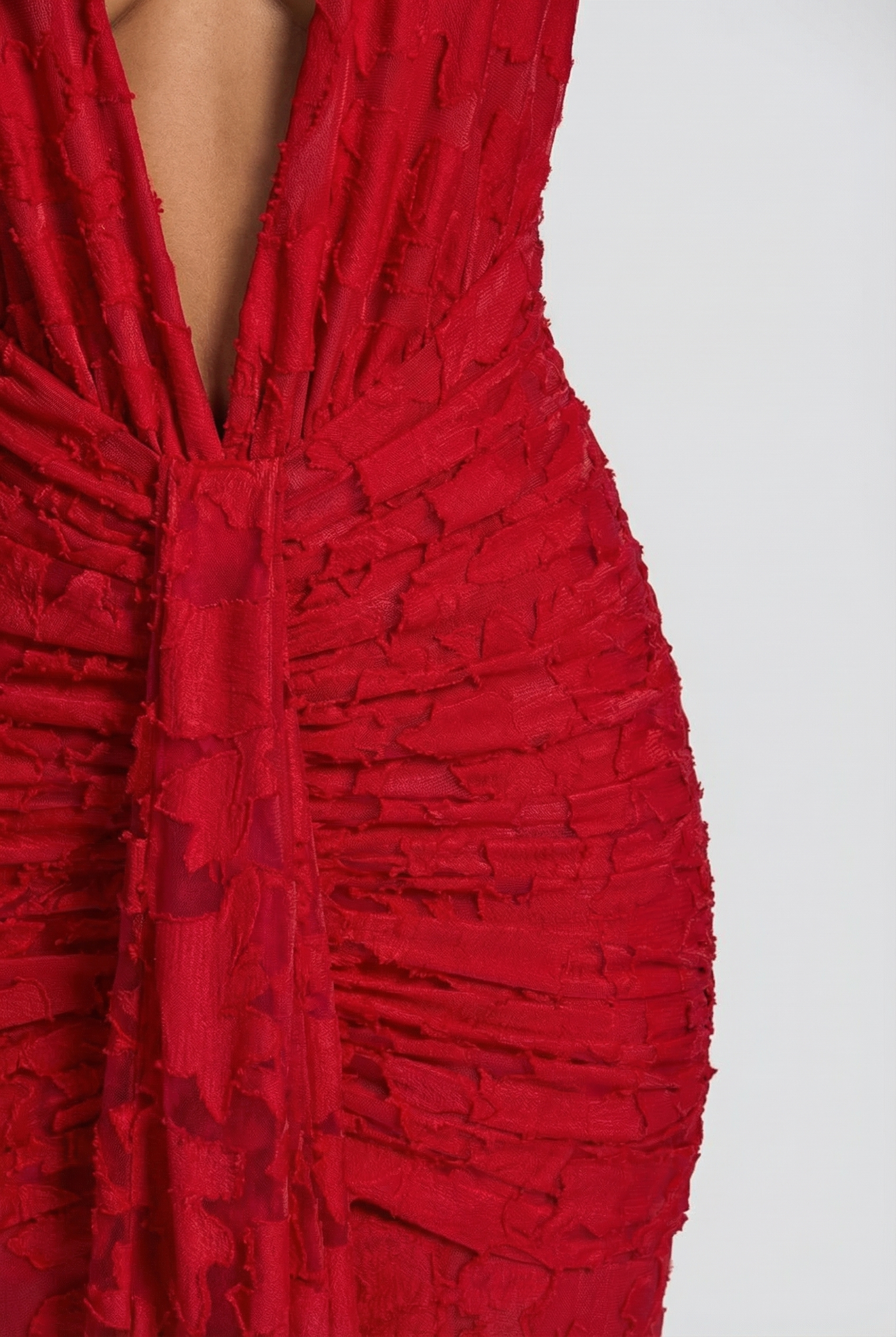 Lorrie Halter Maxi Dress – Red