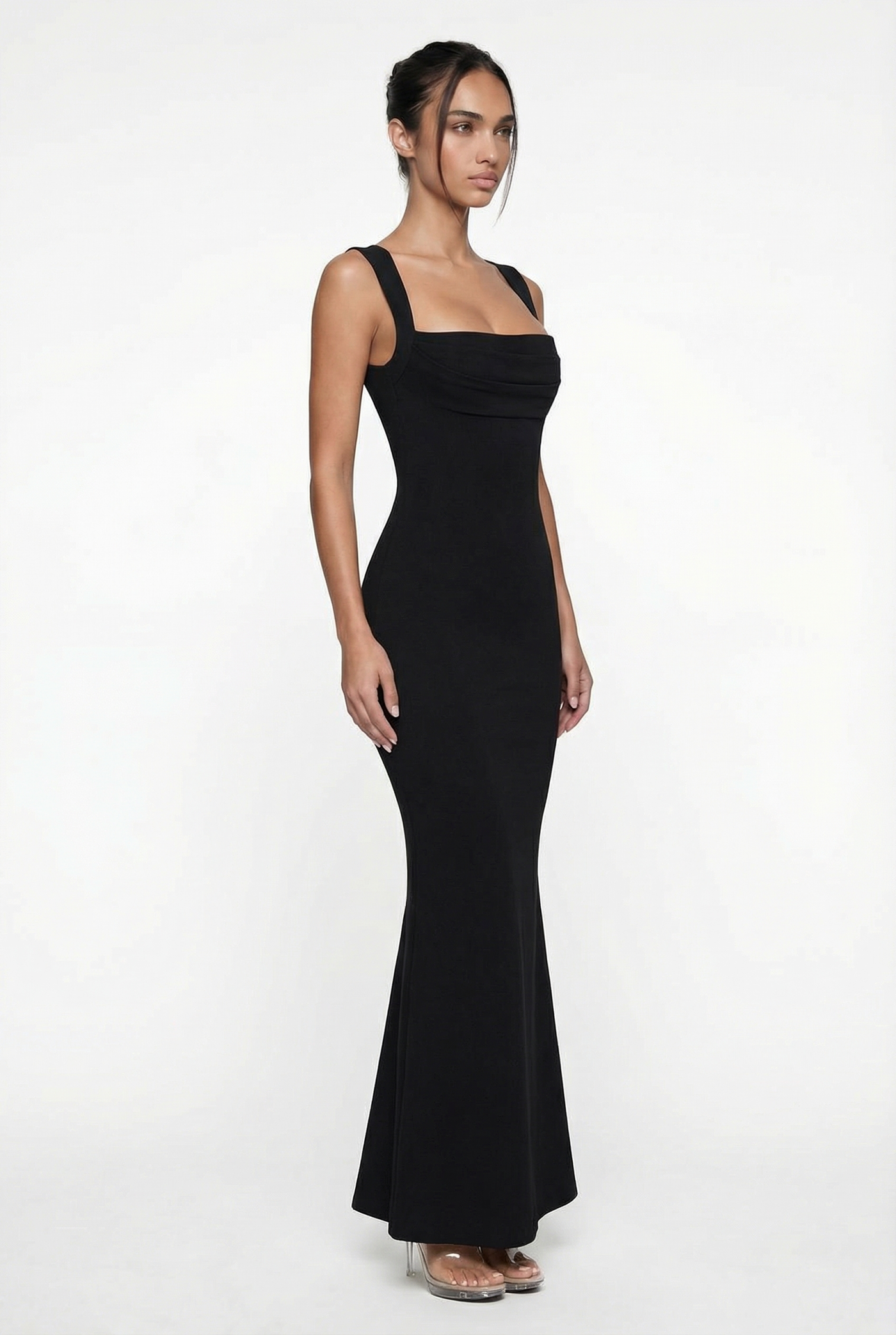 Charley Sculpted Maxi Dress – Black