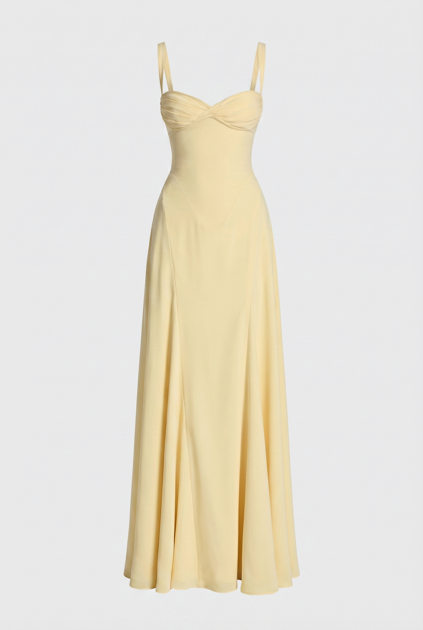 Jasiel Corset Back Maxi Dress – Yellow