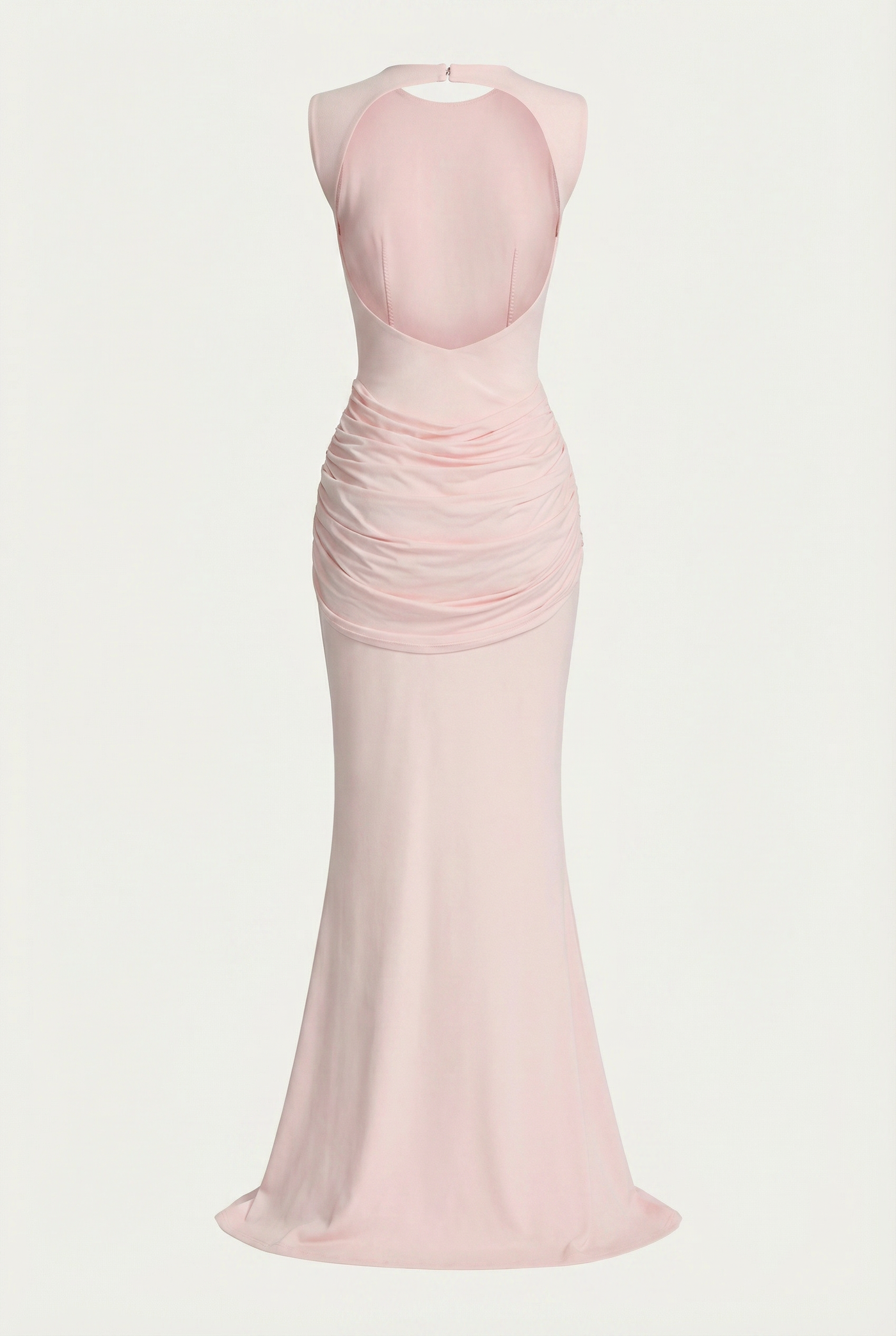 Glinda Sculpted Draped Maxi Dress - Pink