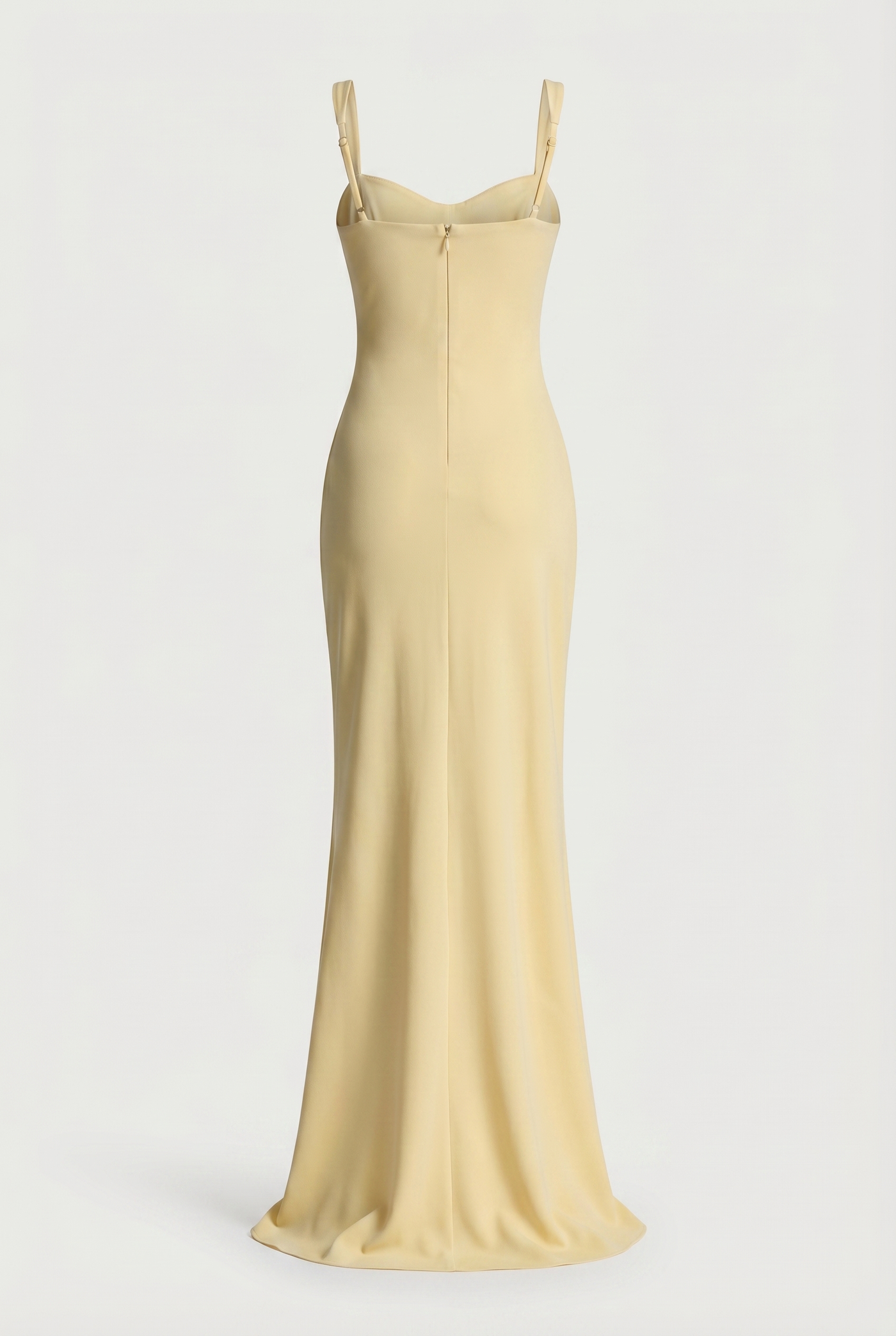 Nicole Square Neck Draped Maxi Dress – Yellow