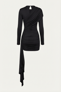 Alice Draped Sculpt Mini Dress - Black