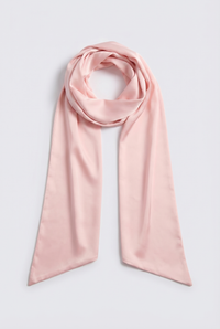 Clarence Off-Shoulder Maxi Dress with Scarf – Pink