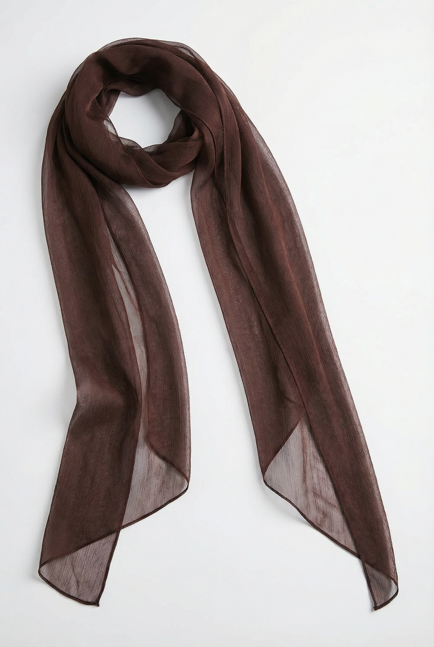 Etta Strapless Corset Maxi Dress with Scarf – Brown
