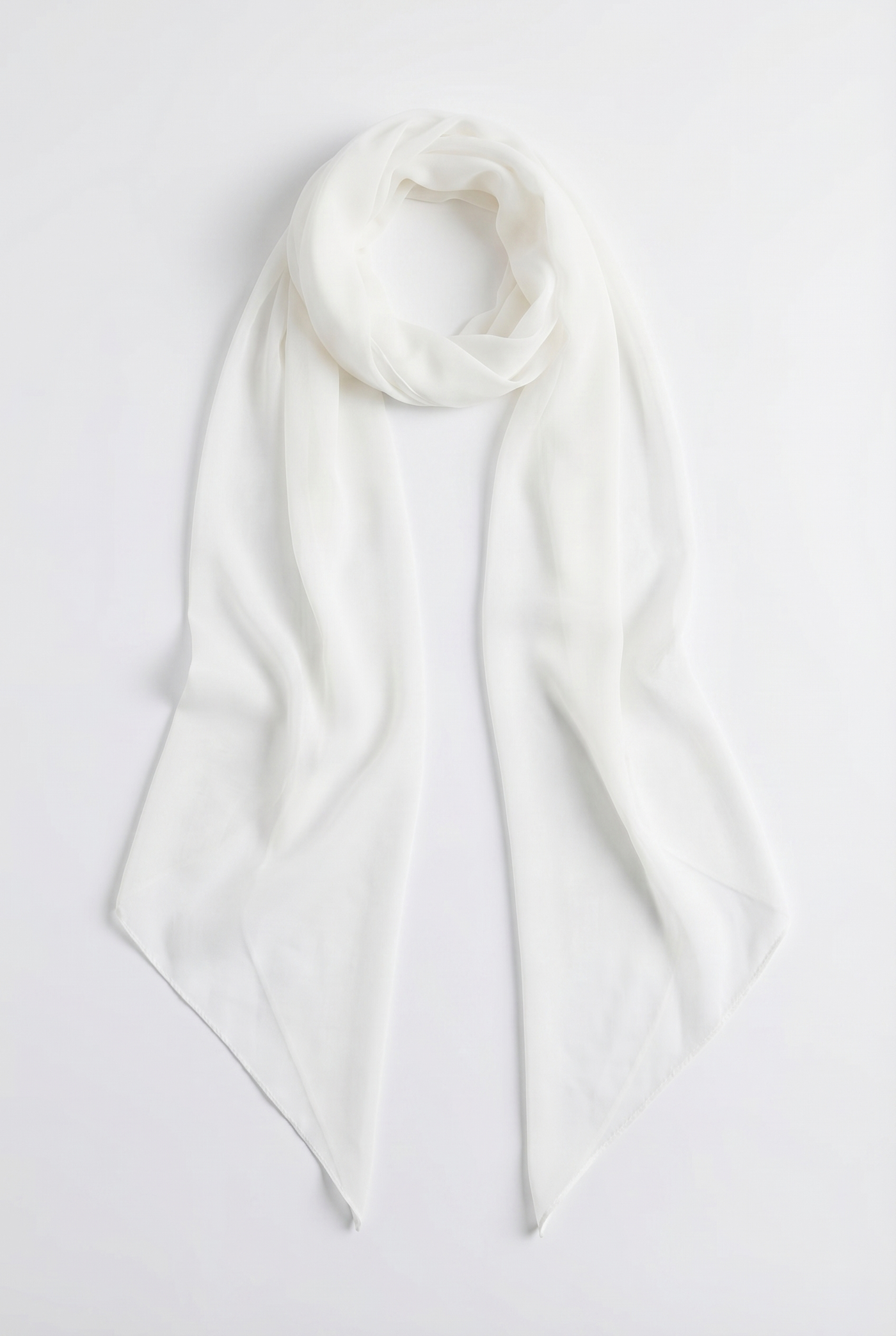 Andina Draped Corset Maxi Dress with Gloves & Scarf - White