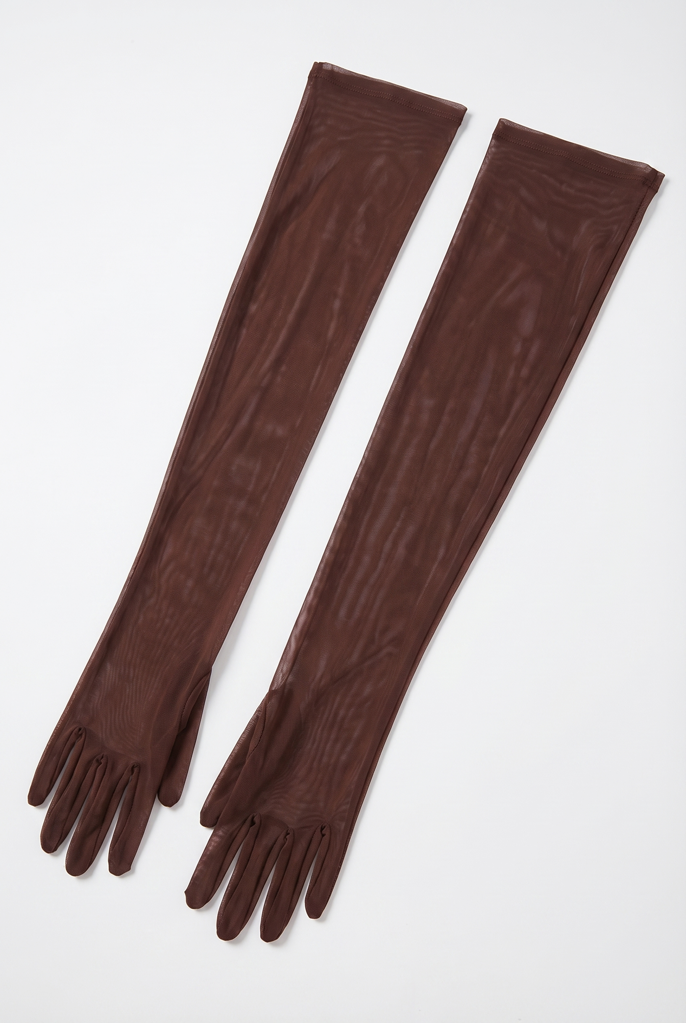 Andina Draped Corset Maxi Dress with Gloves & Scarf - Brown