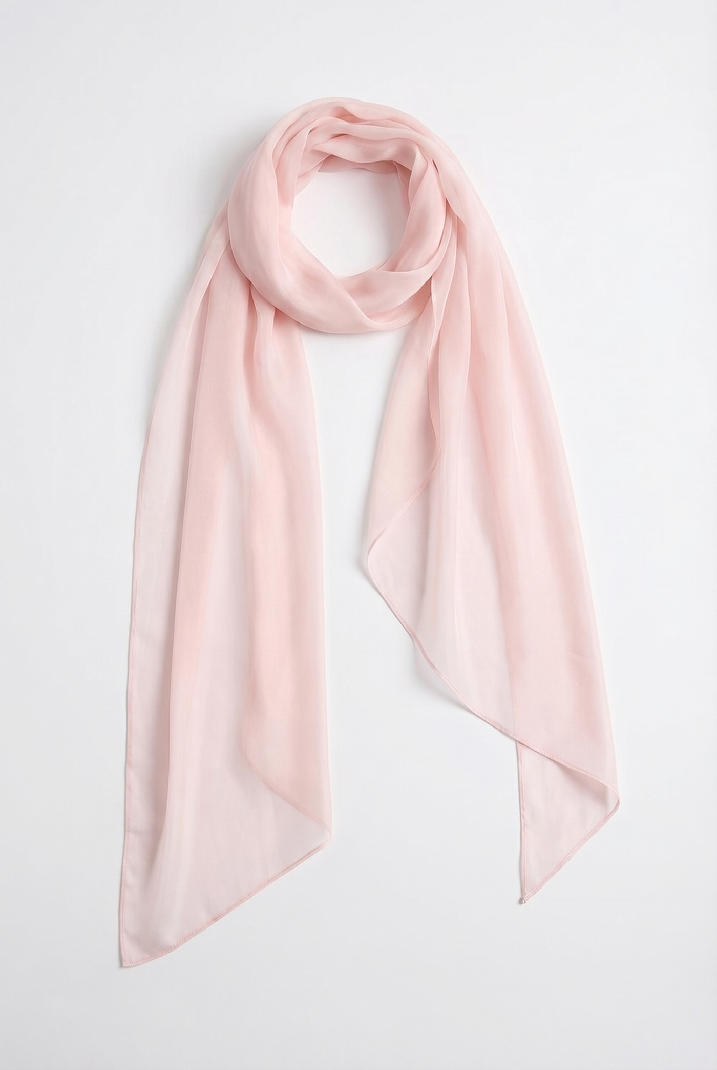 Angelina Structured Satin Corset Maxi Dress with Scarf - Pink