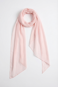 Angelina Structured Satin Corset Maxi Dress with Scarf - Pink