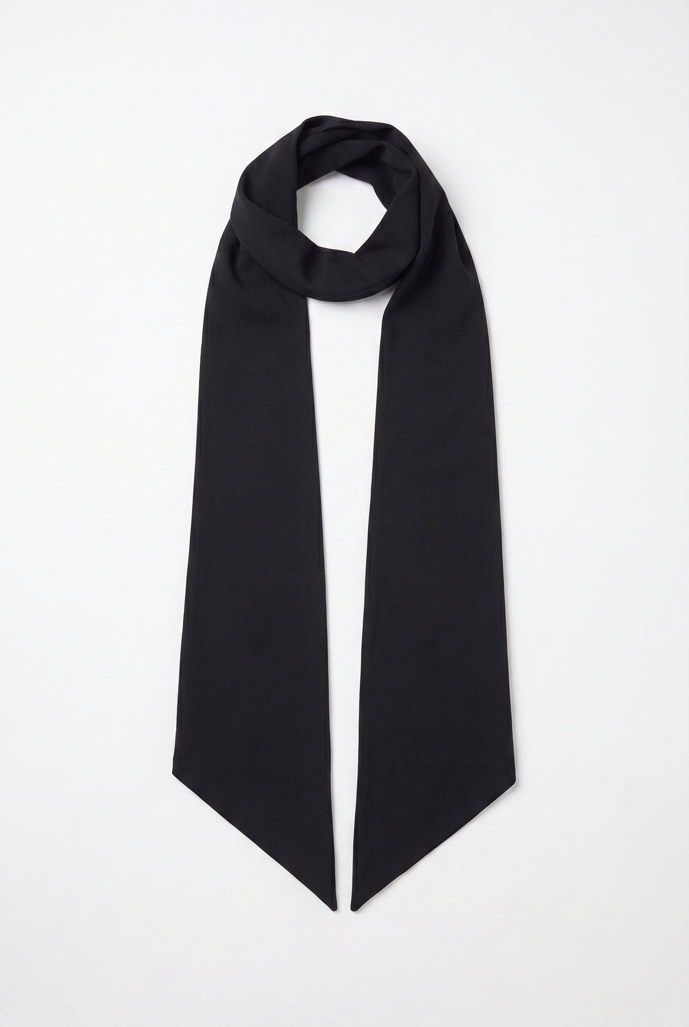 Linley Strapless Maxi Dress with Scarf – Black