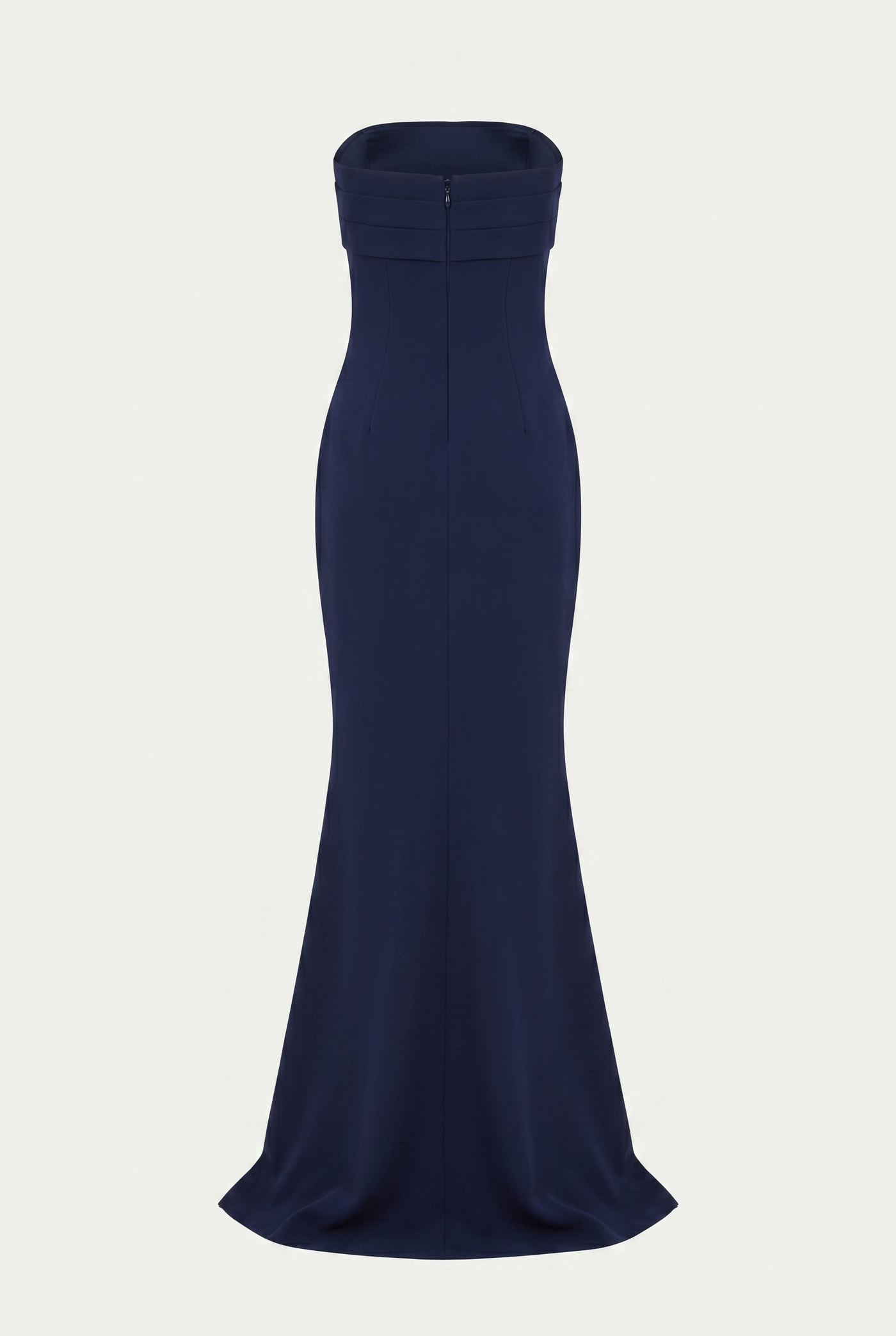 Linley Strapless Maxi Dress with Scarf – Navy Blue