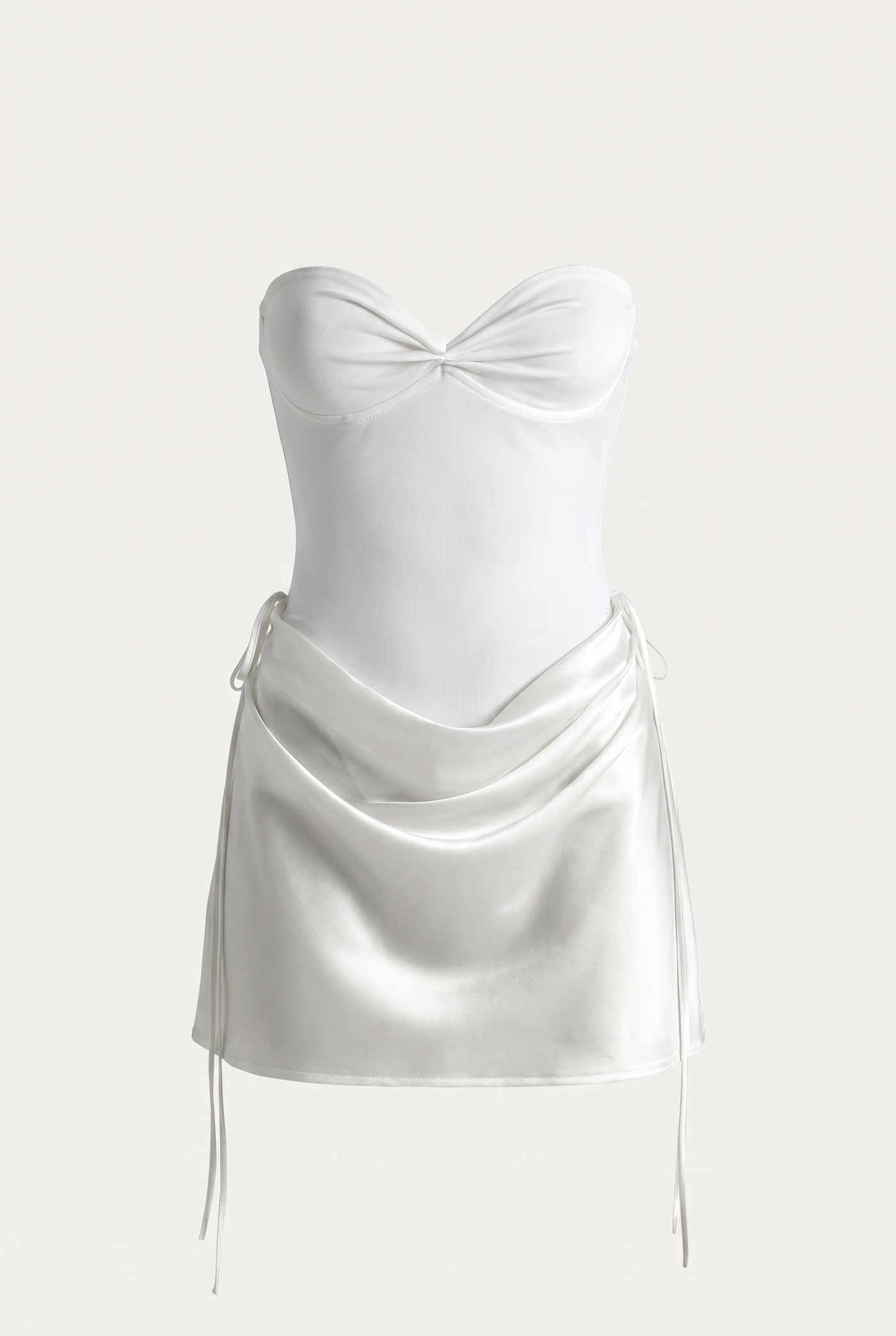 Roisin Strapless Mini Dress – White
