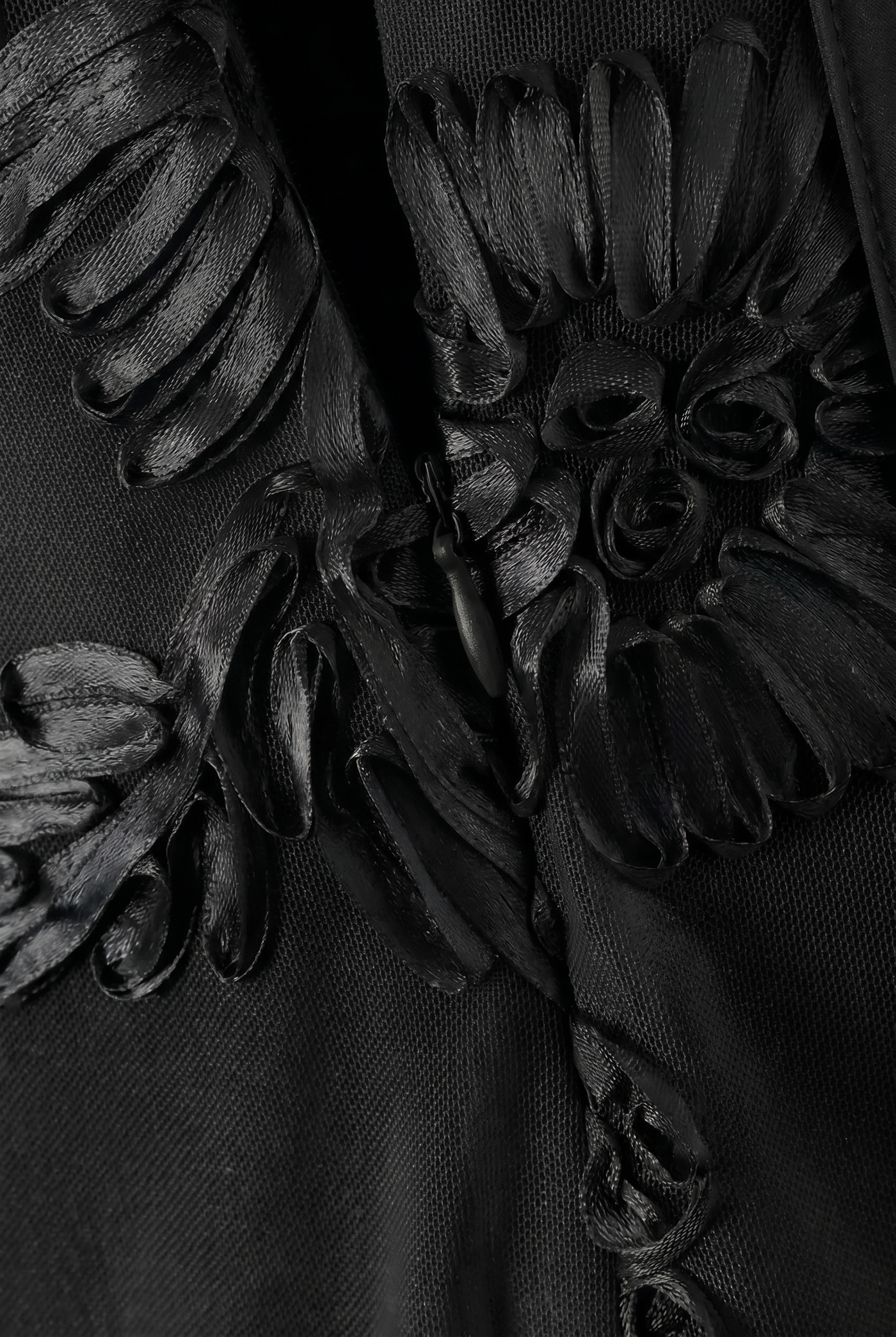 Birgit Floral Lace-Up Mini Dress – Black