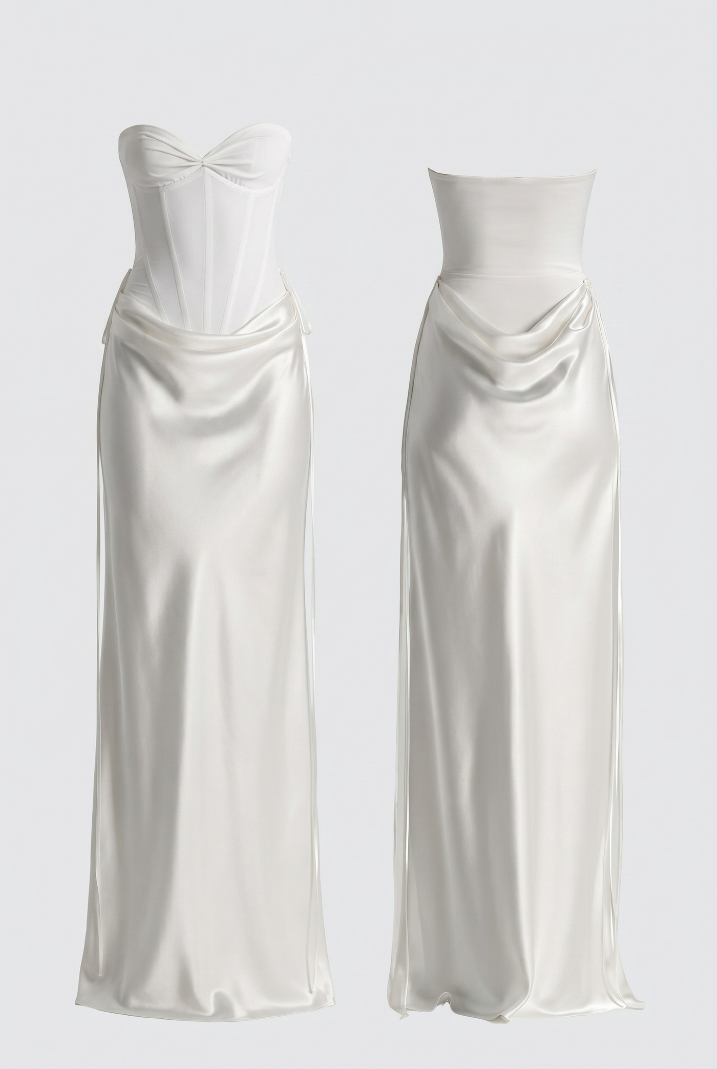 Genie Strapless Maxi Dress – White