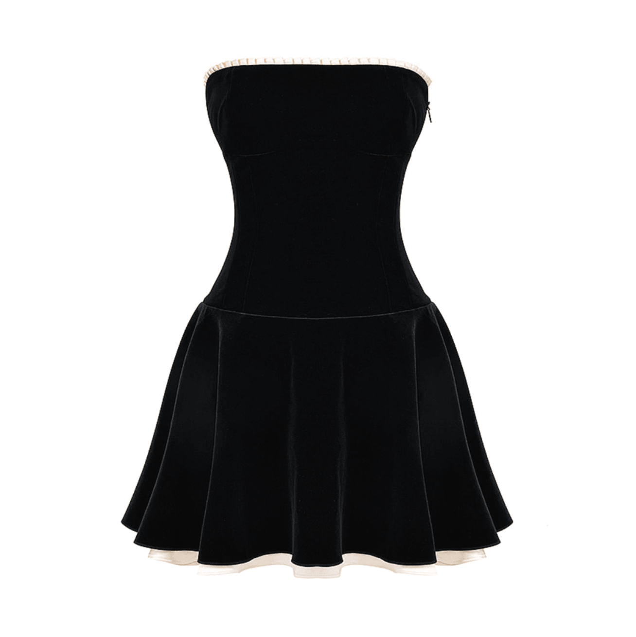 Idalia Vintage Velvet Mini Dress - Black / S - Be My Shine