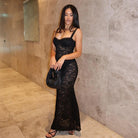 Ione Lace Sheer Maxi Dress - White / S - Be My Shine