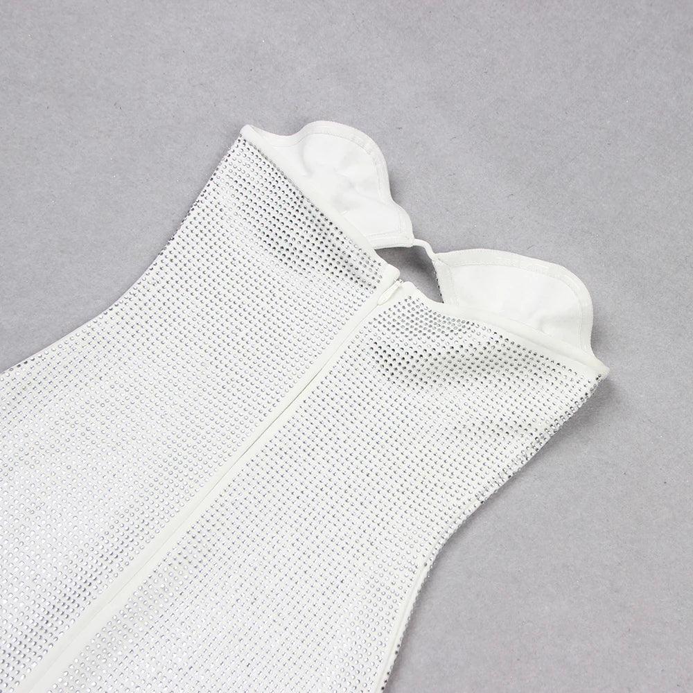 Ivanna Diamond Mini Dress - Silver / XS - Be My Shine