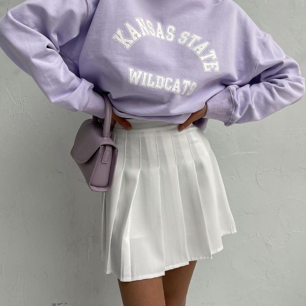 Lavinia Ruffle Mini Skirt - White / S - Be My Shine