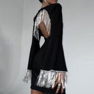 Manon Diamond Chain Backless Mini Dress - Black / S - Be My Shine