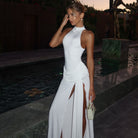 Moonlit High Slit Maxi Dress Be My Shine