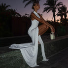 Moonlit High Slit Maxi Dress Be My Shine