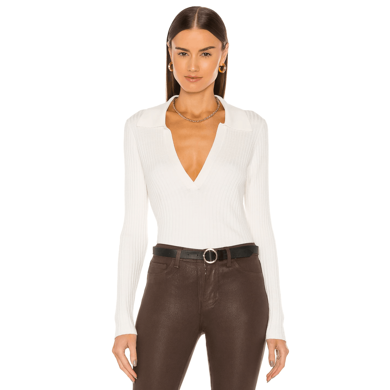 Myfanwy Long Sleeve Knitted Top - White / One Size - Be My Shine