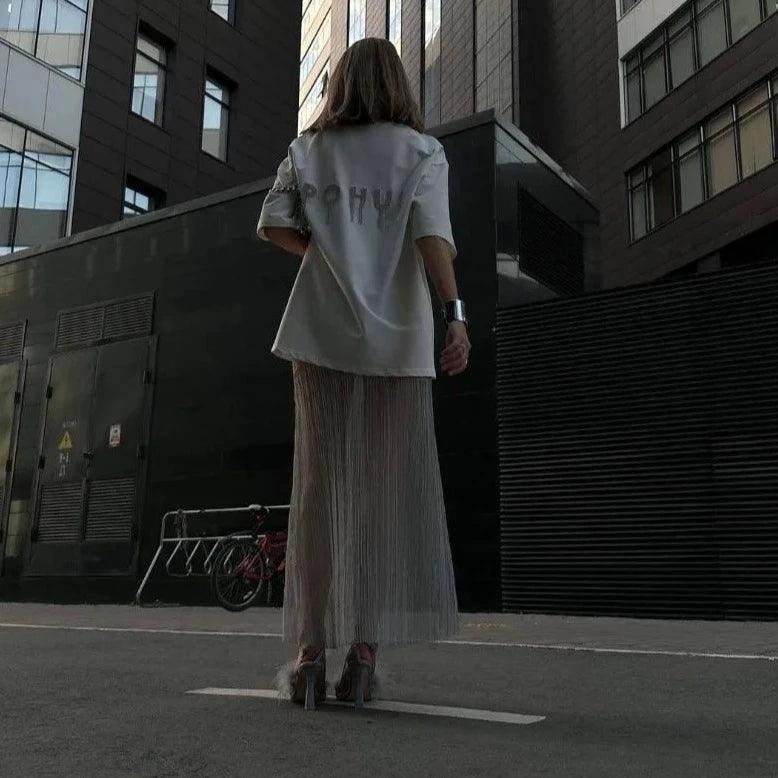 Nasira See Through Maxi Skirt - Light Blue / S - Be My Shine