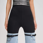 Nawal Denim Hybrid Flare Pants - Blue / S - Be My Shine