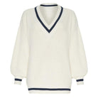 Noelia Oversized V-Neck Vintage Sweater - Beige / S - Be My Shine