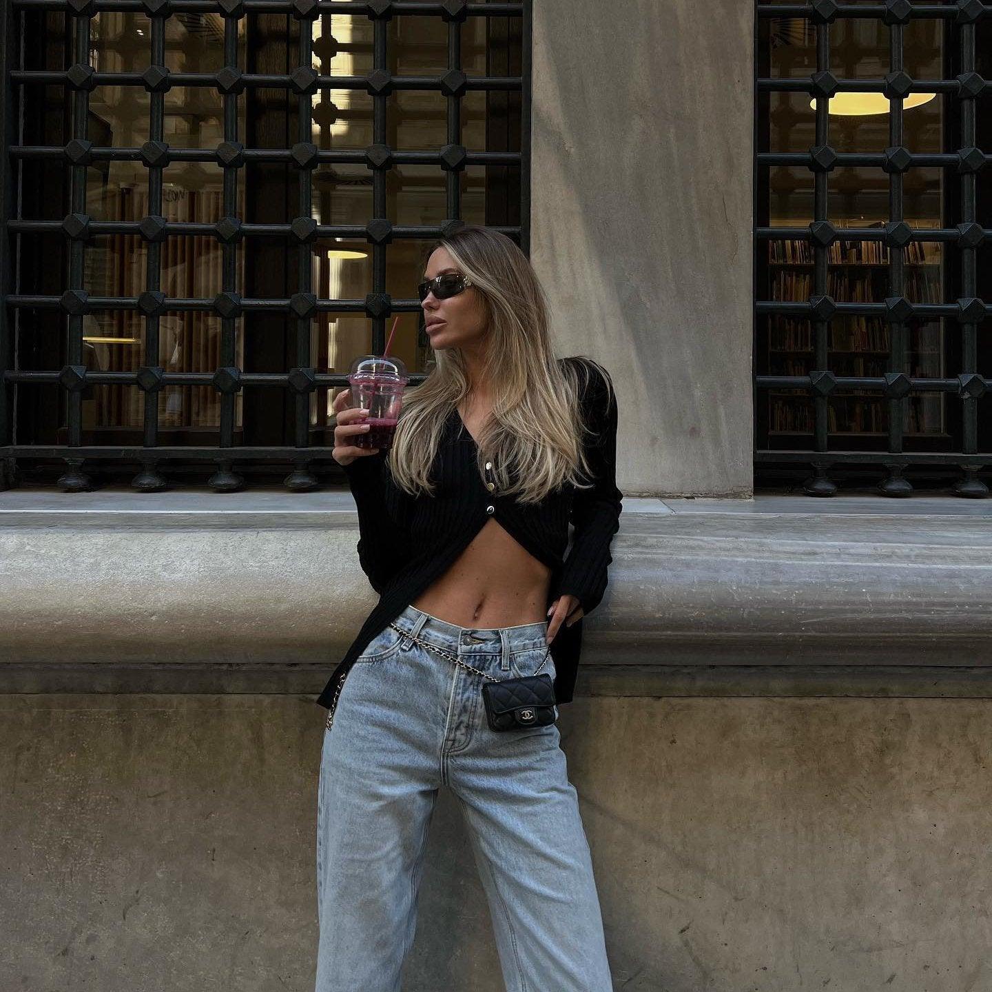 Pia Ribbed Long Sleeve Top - Black / S - Be My Shine