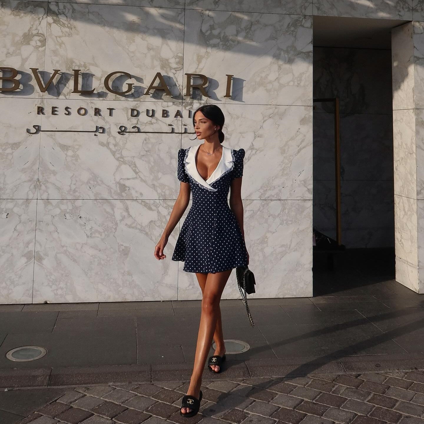 Picnic Garden Polka Dot Vintage Mini Dress Be My Shine