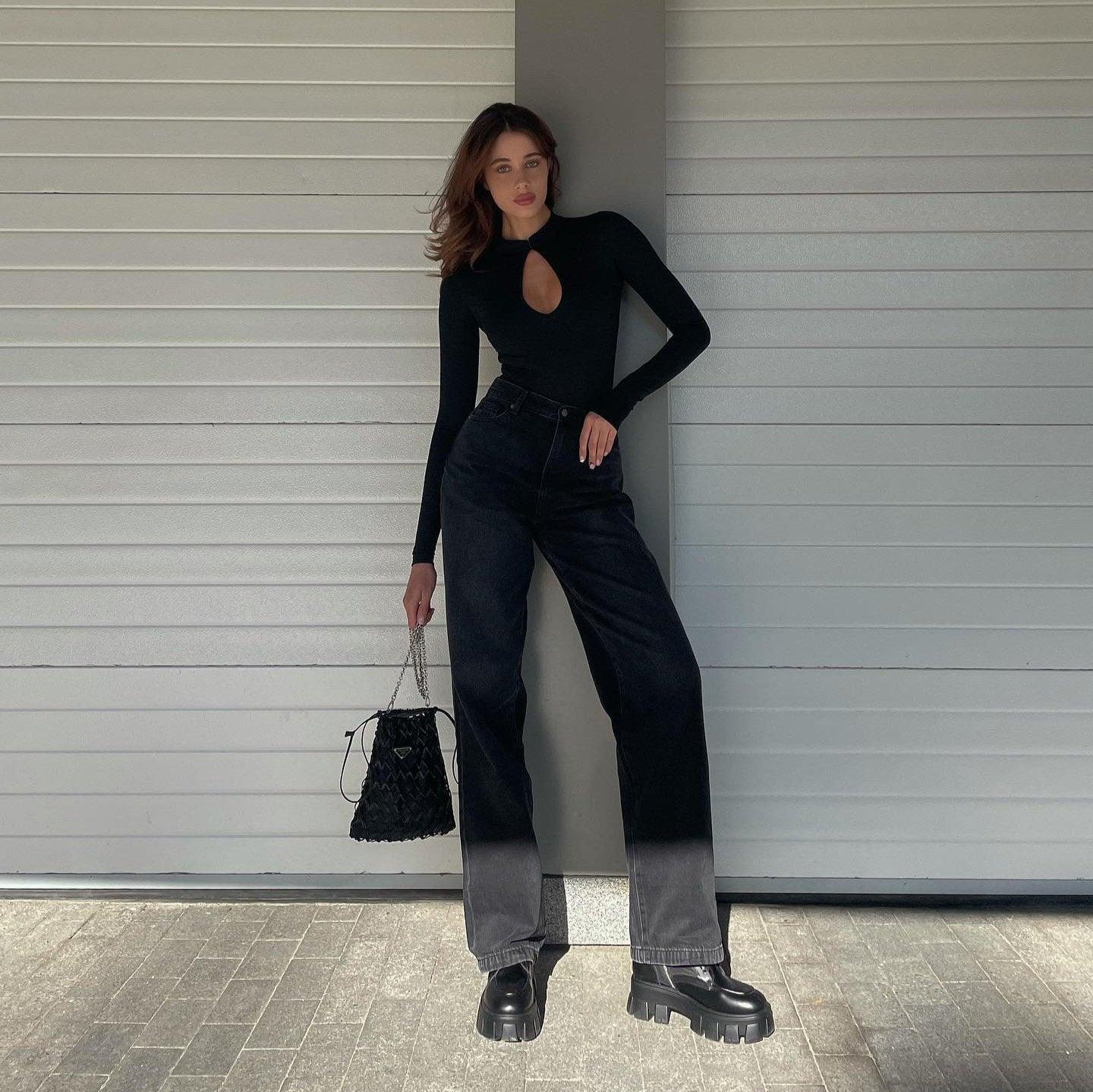 Pilar Long Sleeve Bodysuit - White / S - Be My Shine