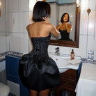 Raven Bouquet Lace Corset Bubble Mini Dress Be My Shine
