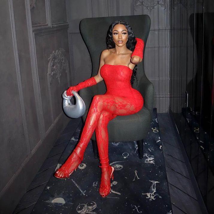 Rosetta Lace Set With Gloves - Red / S - Be My Shine