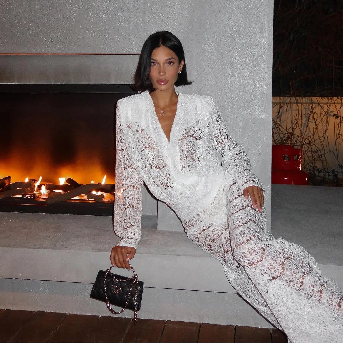 Rowena Lace Two Piece Set - White / S - Be My Shine