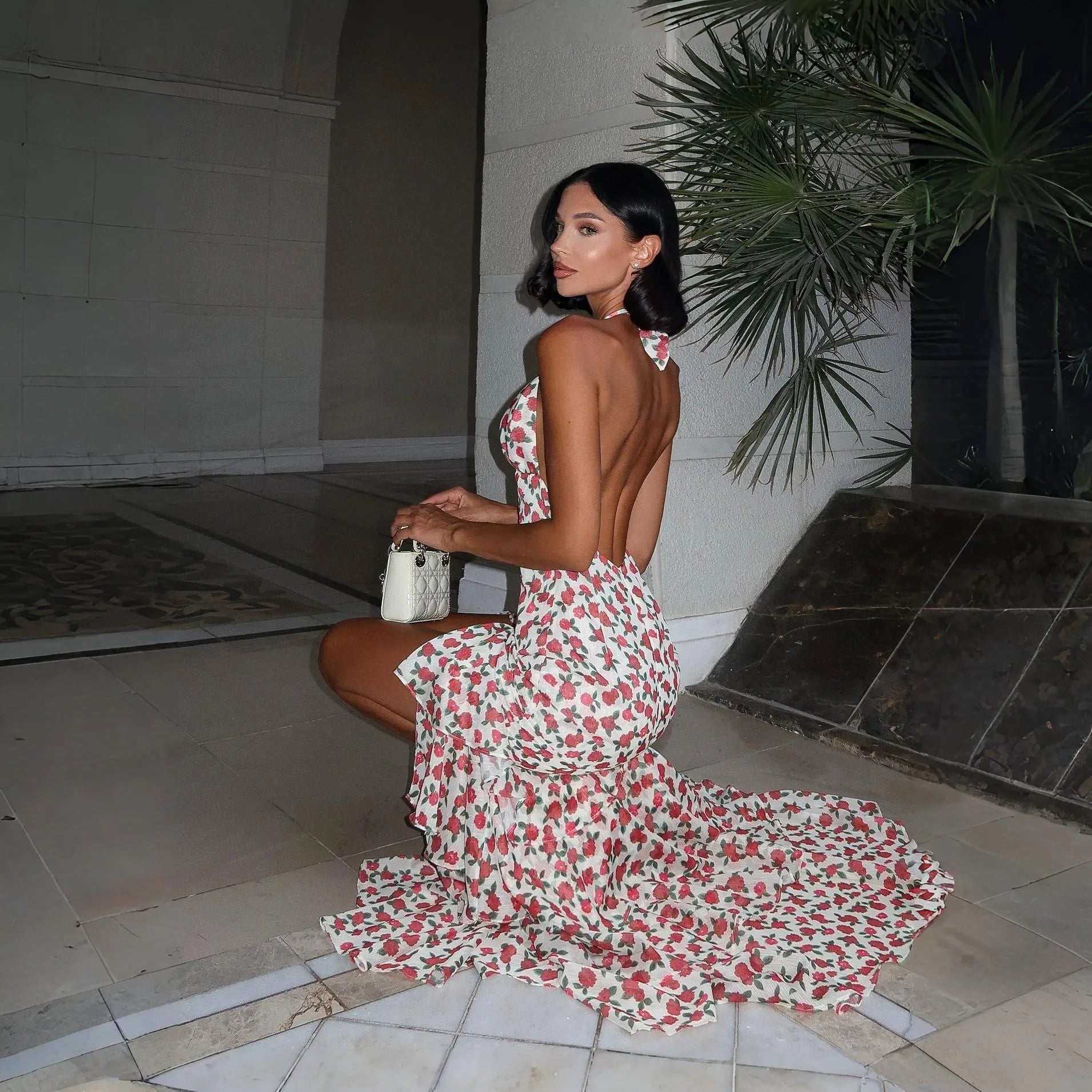 Summer Fleur Ruffled Maxi Dress Be My Shine