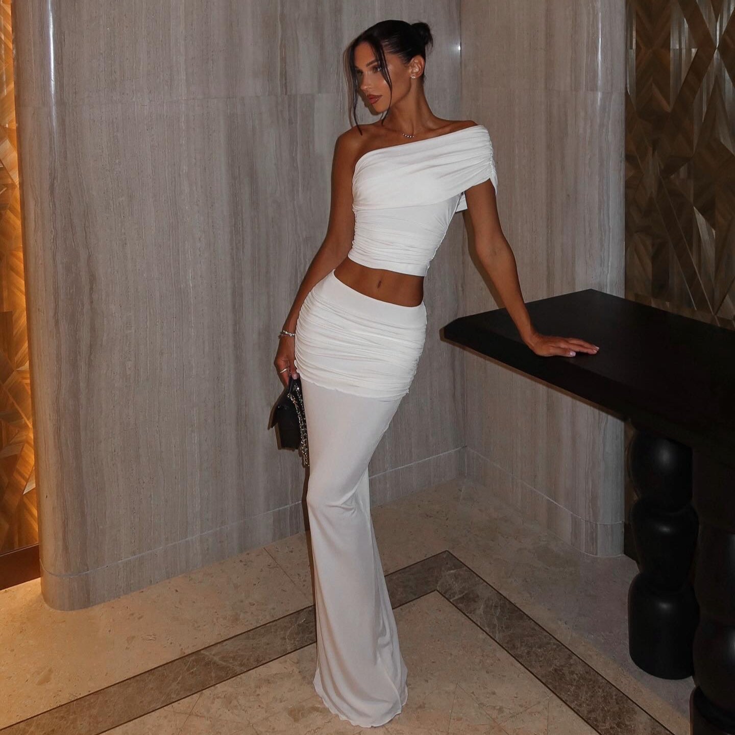 Sway Meridian One Shoulder Two Piece Set Be My Shine