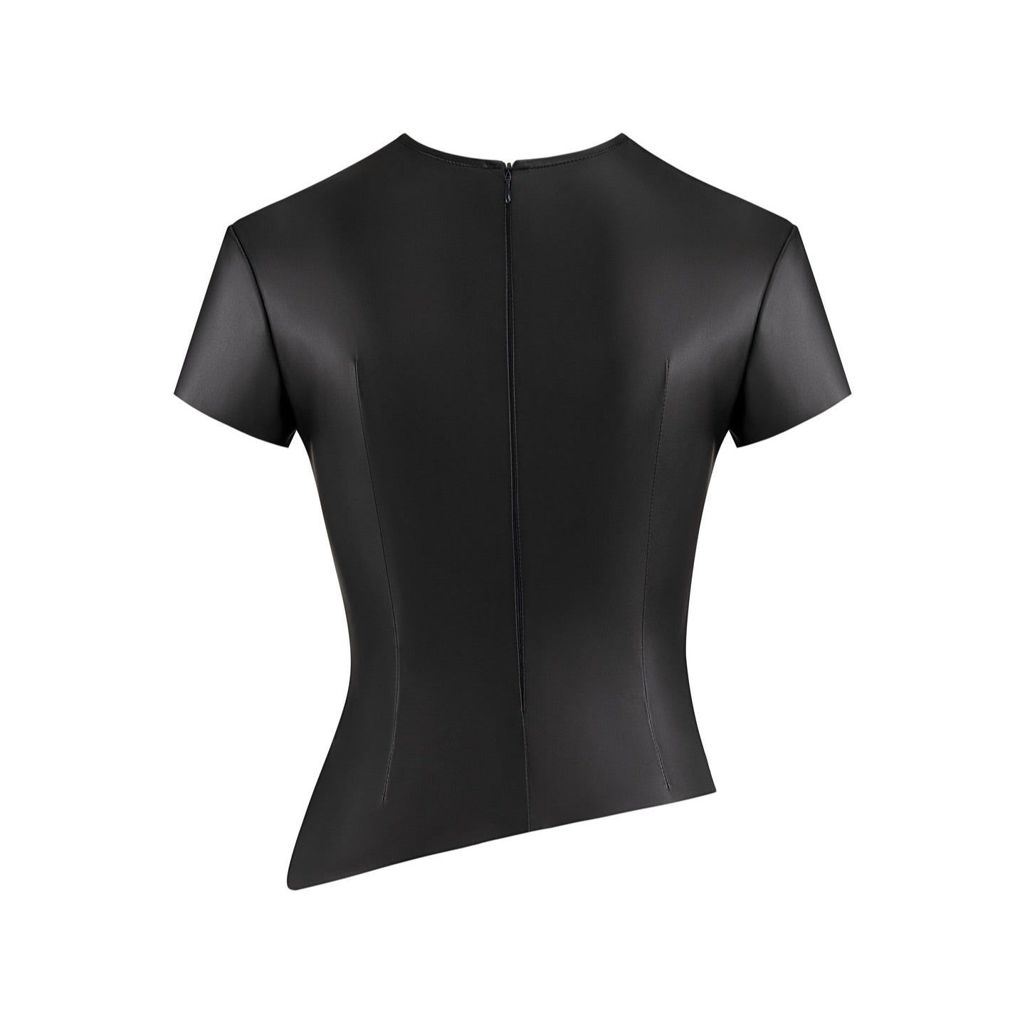 Vinyl Eclipse Faux Leather Crop Top Be My Shine